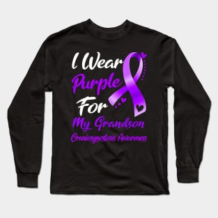 I Wear Purple For MY  Craniosynostosis Awareness Long Sleeve T-Shirt